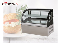 Desktop Stainless Steel Cake Display Freezer Dynamic Cooling For Supermarket