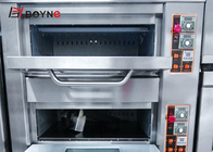 Gas Bread Bakery Deck Oven Two Tray Commercial Baking Oven 6.8kw
