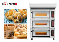 3 Deck 9 Tray Gas Commercial Bakery Oven For Bread