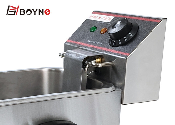 2.86kw Commercial Kitchen Cooking Equipment 4 Liter Single Tank Fryer