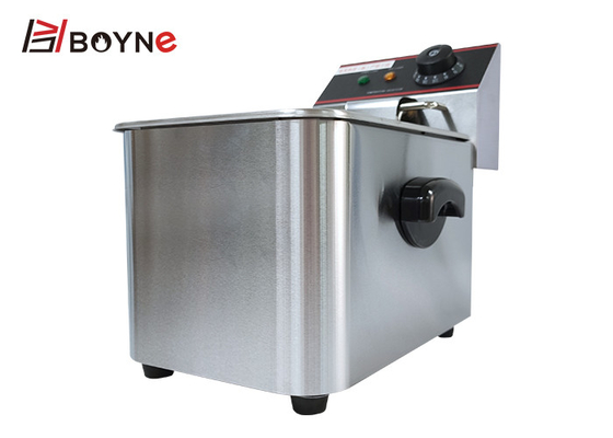 2.86kw Commercial Kitchen Cooking Equipment 4 Liter Single Tank Fryer