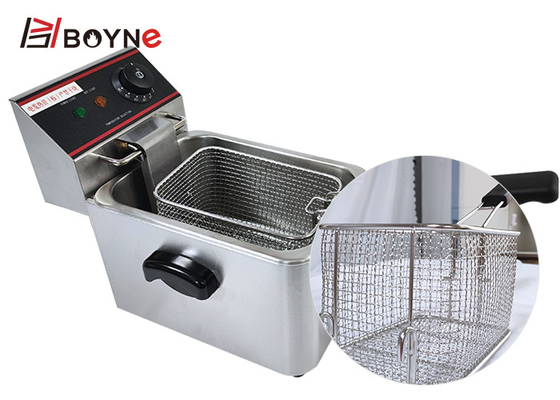 2.86kw Commercial Kitchen Cooking Equipment 4 Liter Single Tank Fryer