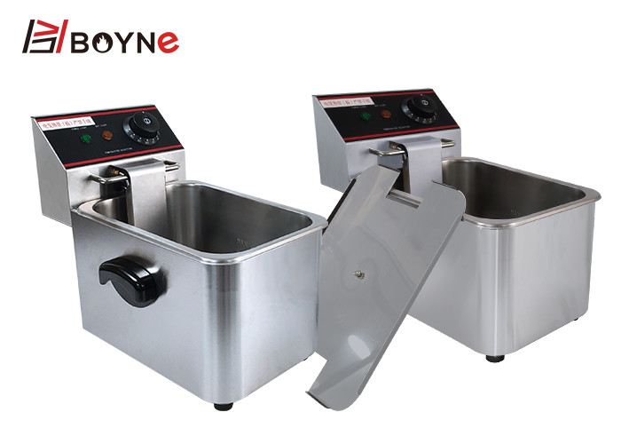 2.86kw Commercial Kitchen Cooking Equipment 4 Liter Single Tank Fryer